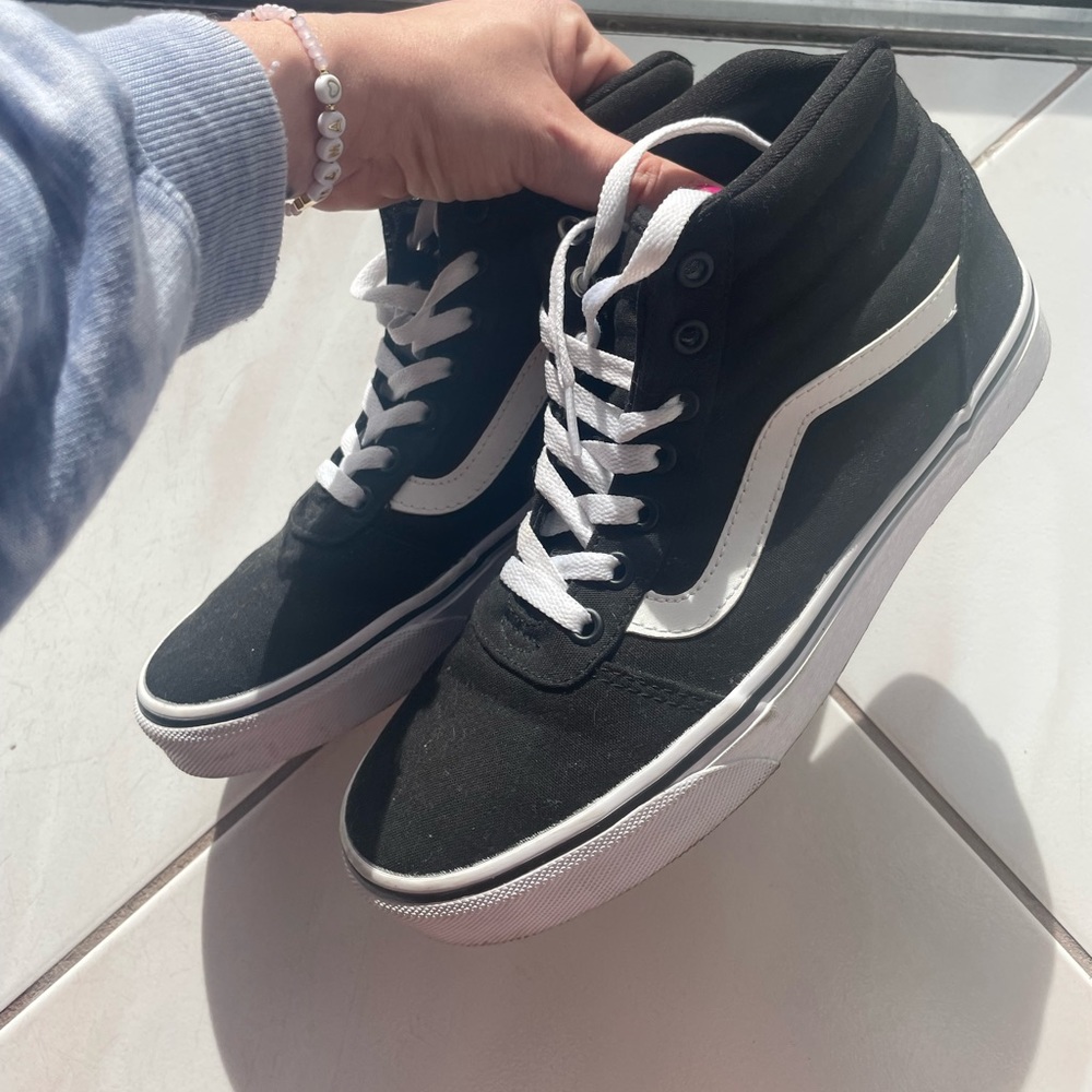 Vans high top black sk8 sneaker